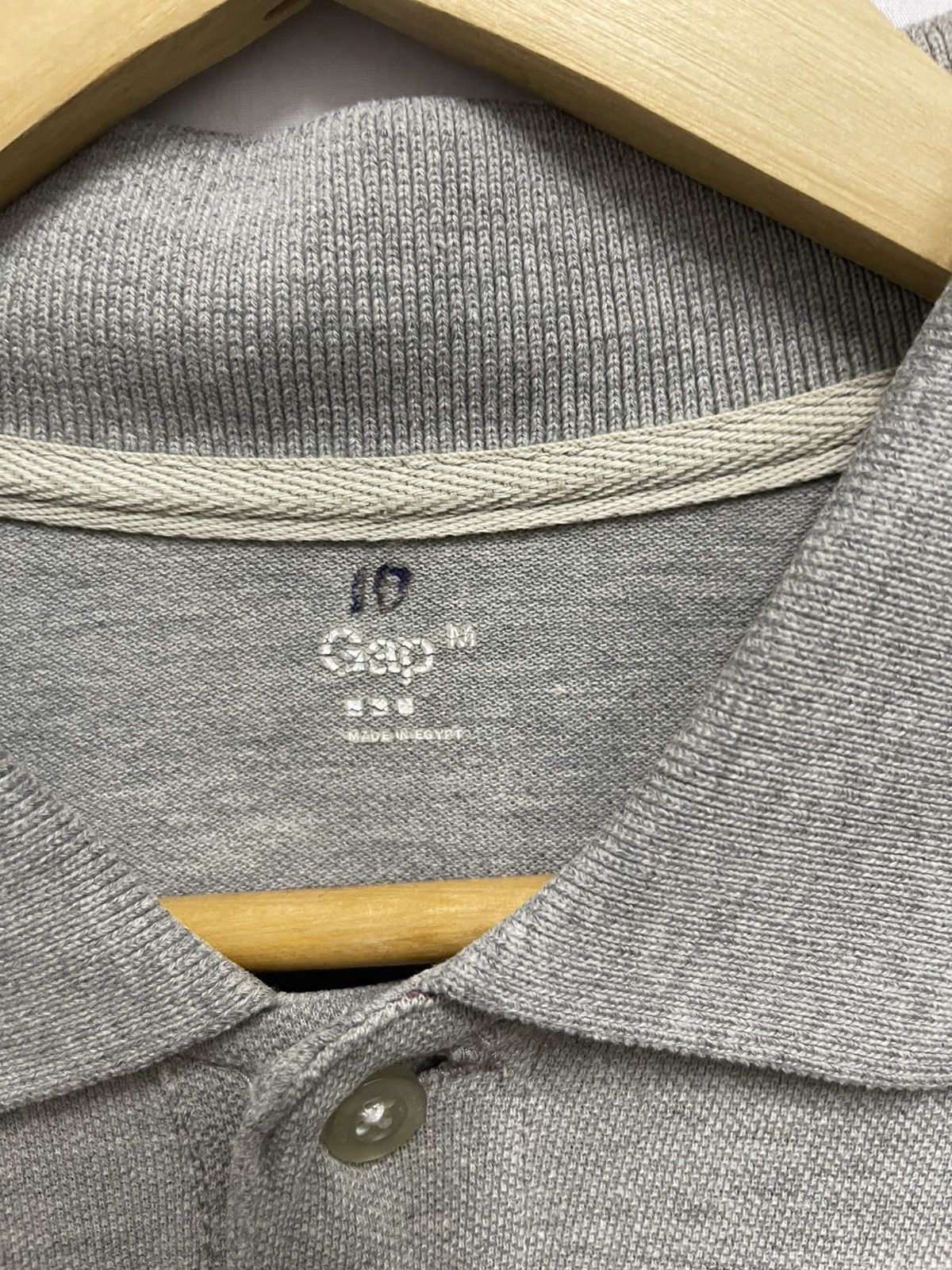 Gap GAP Polo Shirt Striped Grey Size US M / EU 48-50 / 2 - 3 Thumbnail