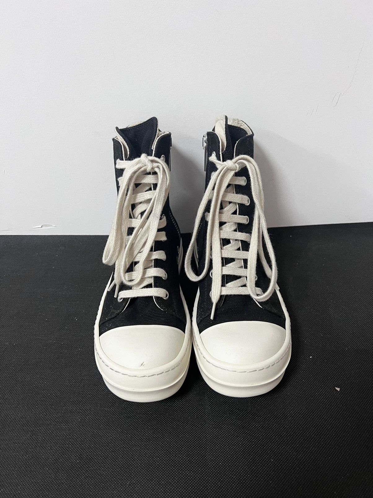 Rick Owens Drkshdw Rick owens drkshdw ramones high top sneakers sz35.5 Size US 5.5 / IT 35.5 - 3 Thumbnail