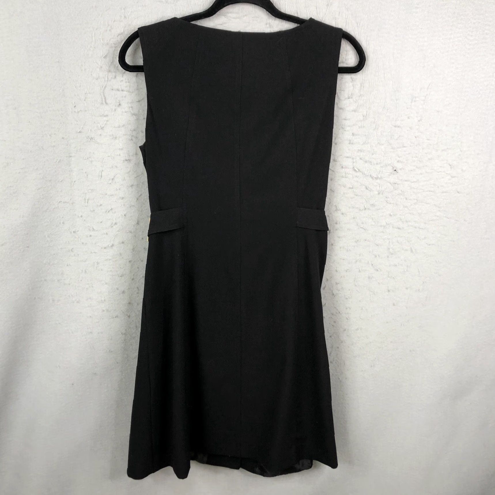 Calvin Klein Calvin Klein Dress Womens 8 Black Sleeveless Scuba Ponte Knit Office Modern Size M / US 6-8 / IT 42-44 - 3 Thumbnail