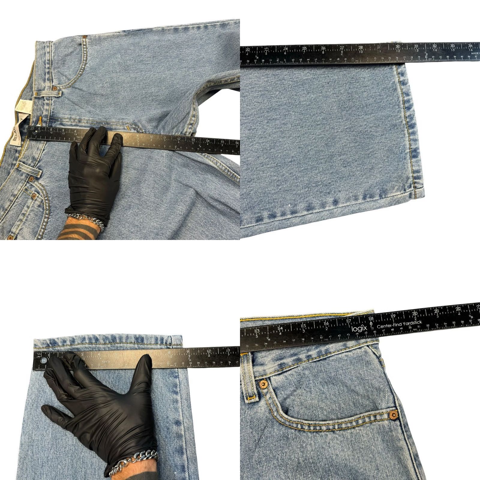 Levi's VINTAGE Levi's 550 Jeans Men 36x30 Lightwash Relaxed Fit Denim Cotton Baggy Western Cowboys 90s Mens Size US 36 / EU 52 - 8 Thumbnail