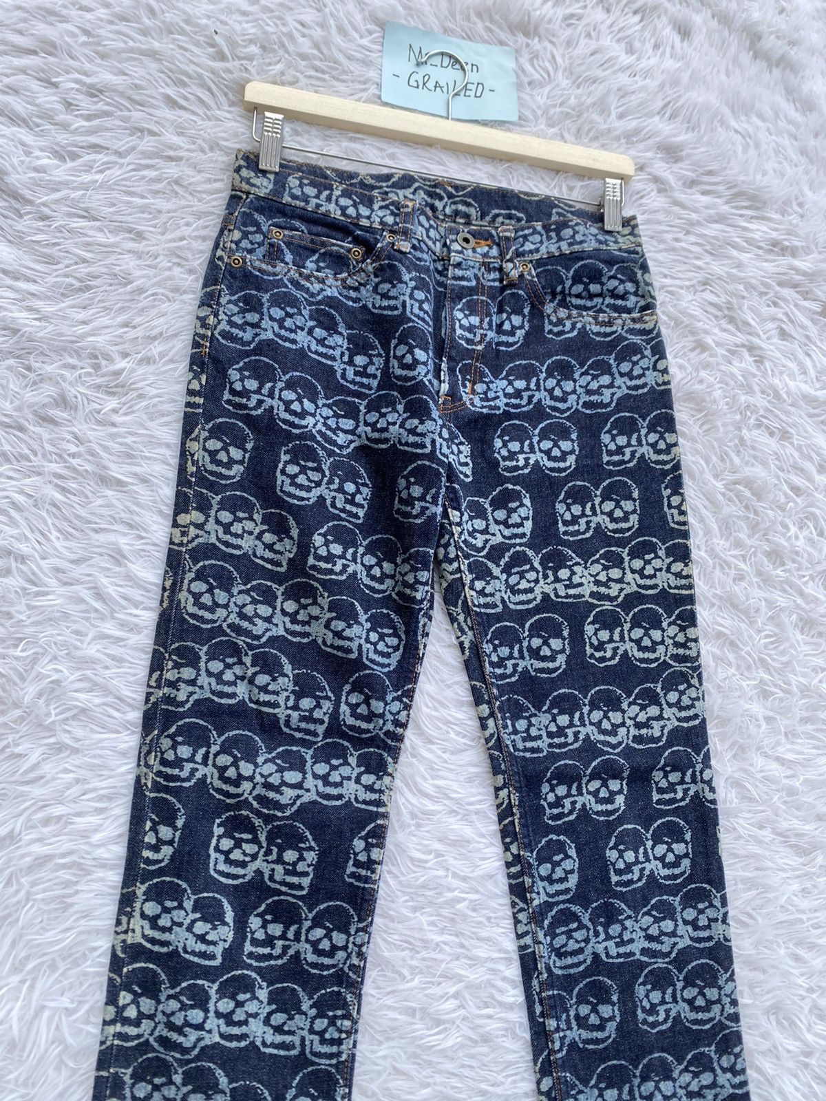 Hysteric Glamour Rare Vintage Hysteric Glamour Skulls All Over Jean/ Denim Size US 29 - 5 Thumbnail
