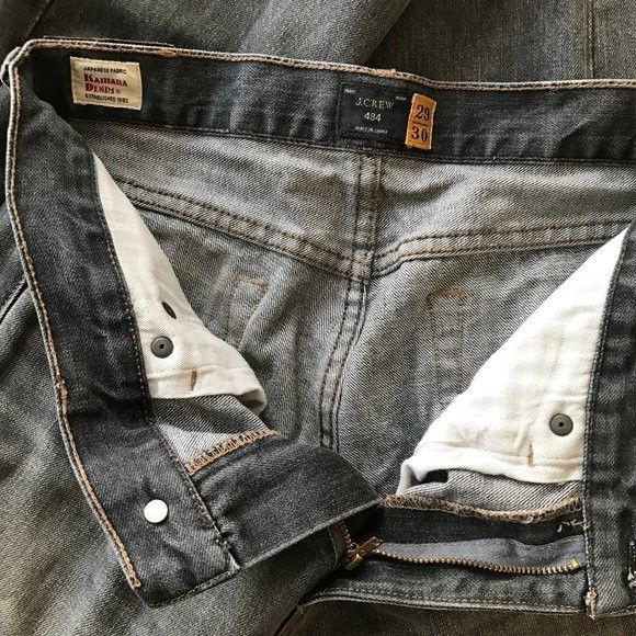 J.Crew J.Crew Men's 484 Kaihara Japanese Denim Jeans 29x30 Size US 29 - 5 Thumbnail