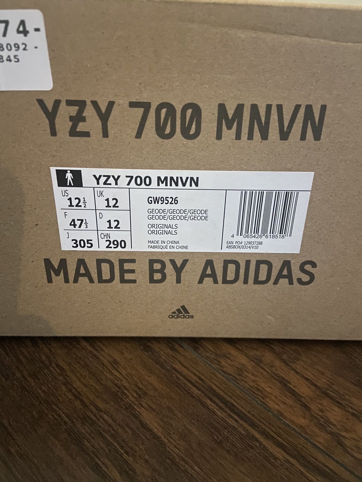 Adidas × Yeezy Adidas Yeezy Boost 700 MNVN Geode Size US 12 / EU 45 - 6 Thumbnail