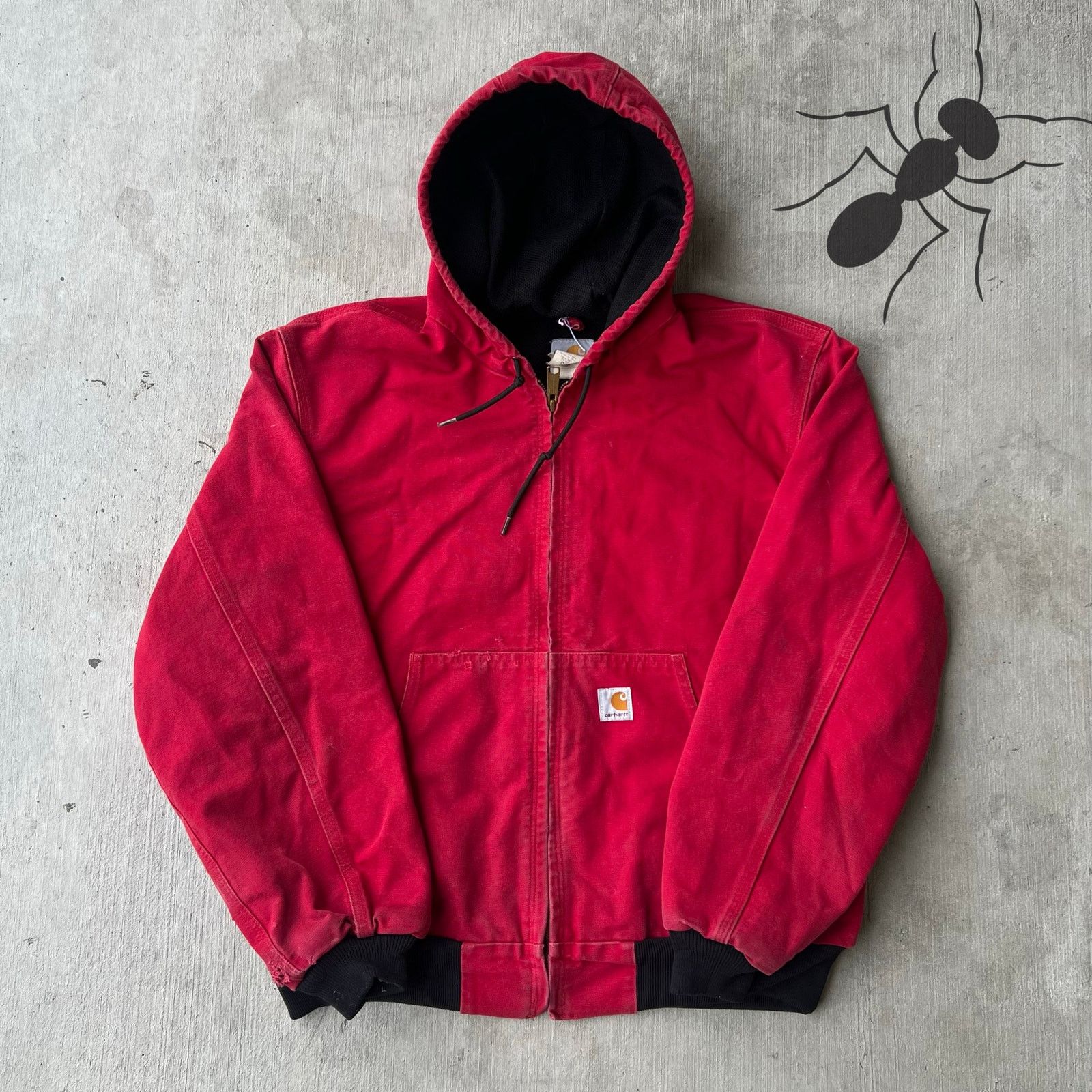 L] Carhartt - J140 DKR アクティブジャケット レッド￼ NWT Carhartt