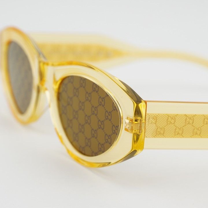Gucci Gucci GG2065S 004 Sunglasses Yellow Cat Eye Frame Size ONE SIZE - 7 Thumbnail