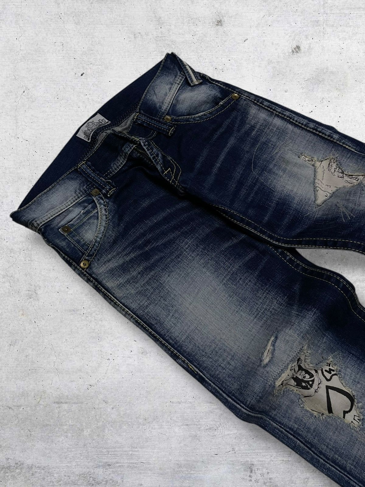 Japanese Brand VINTAGE RODEO CROWN OG JAPAN DESIGNER PUNK REVOLUTION DENIM Size US 29 - 8 Thumbnail