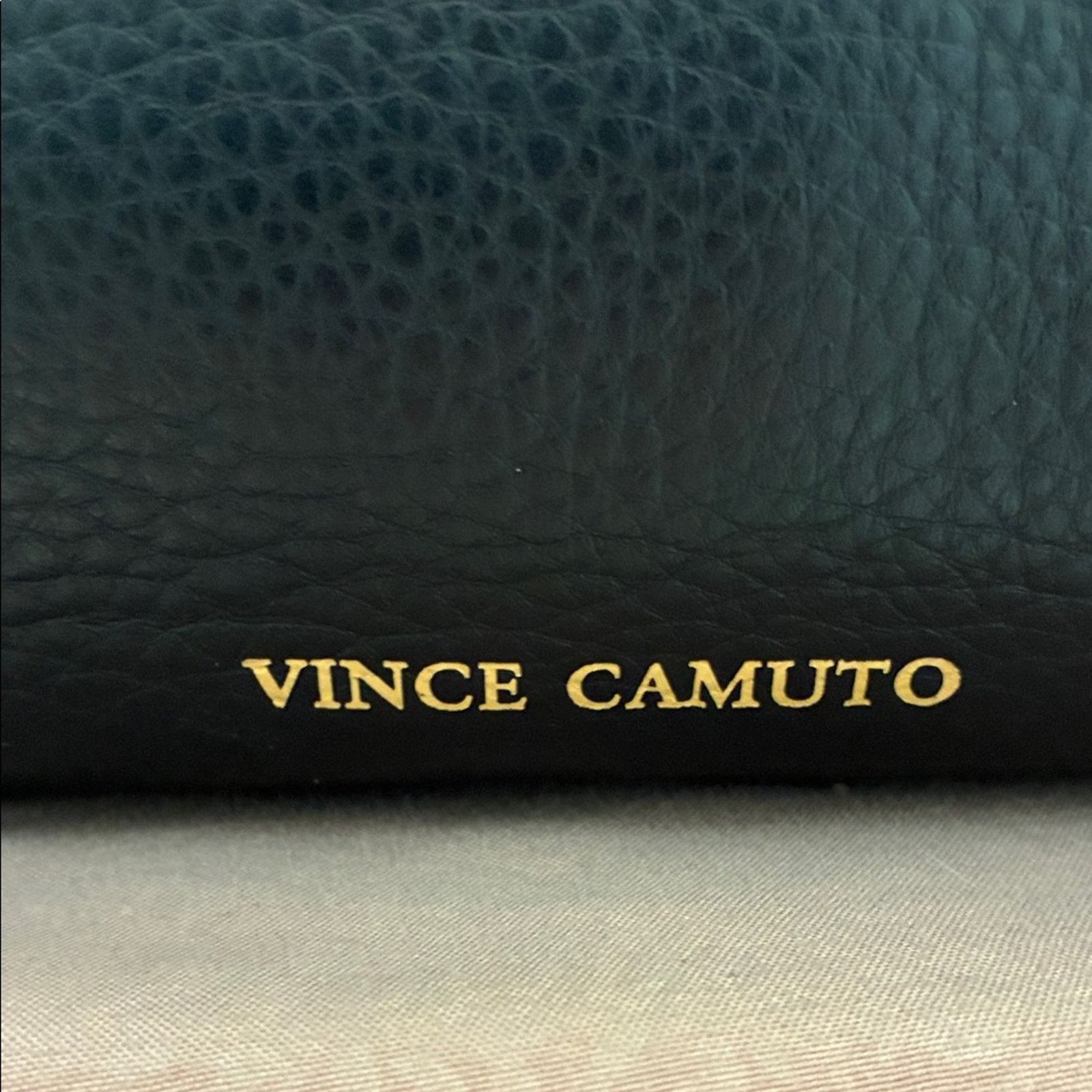 Vince Camuto New Vince Camuto Black Leather Handbag with Gold Hardware Size ONE SIZE - 6 Thumbnail