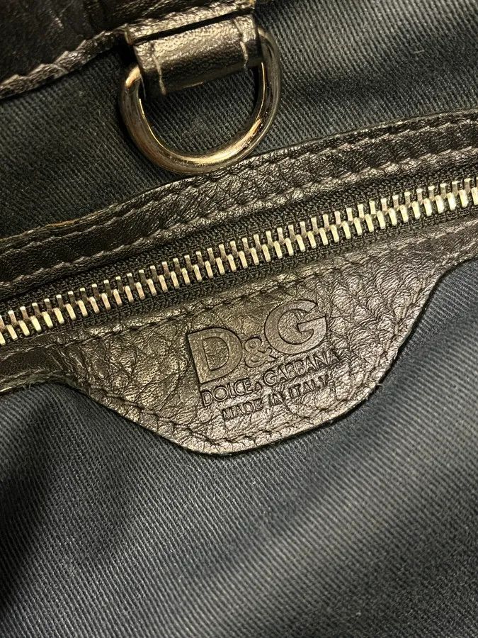 Dolce & Gabbana 2000s Dolce & Gabbana Black Kati Multi Zips Handle Bag Size ONE SIZE - 9 Thumbnail