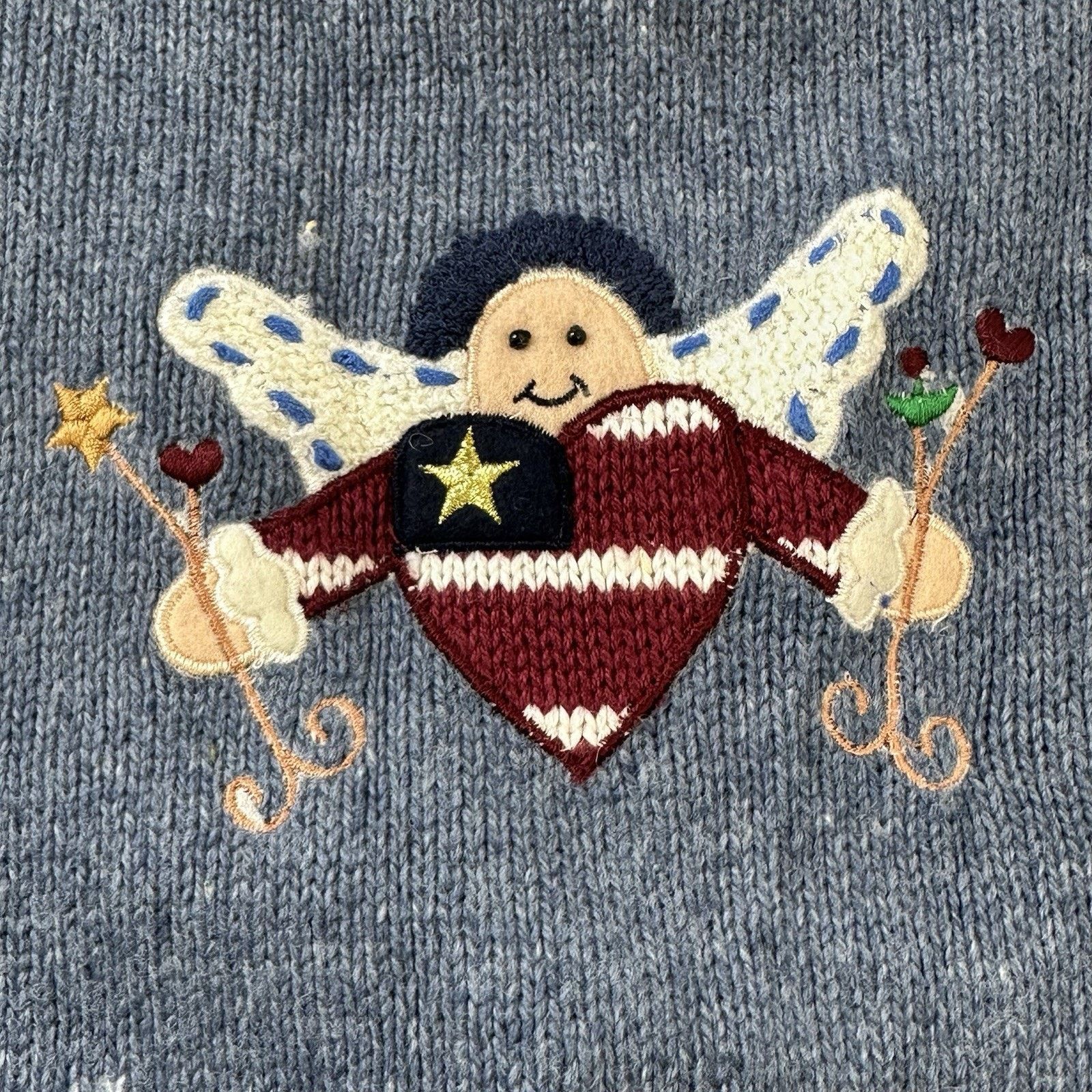 Other Segue Noel Vintage L Christmas Sweater Vest EUC Embroidered Size L / US 10 / IT 46 - 7 Thumbnail