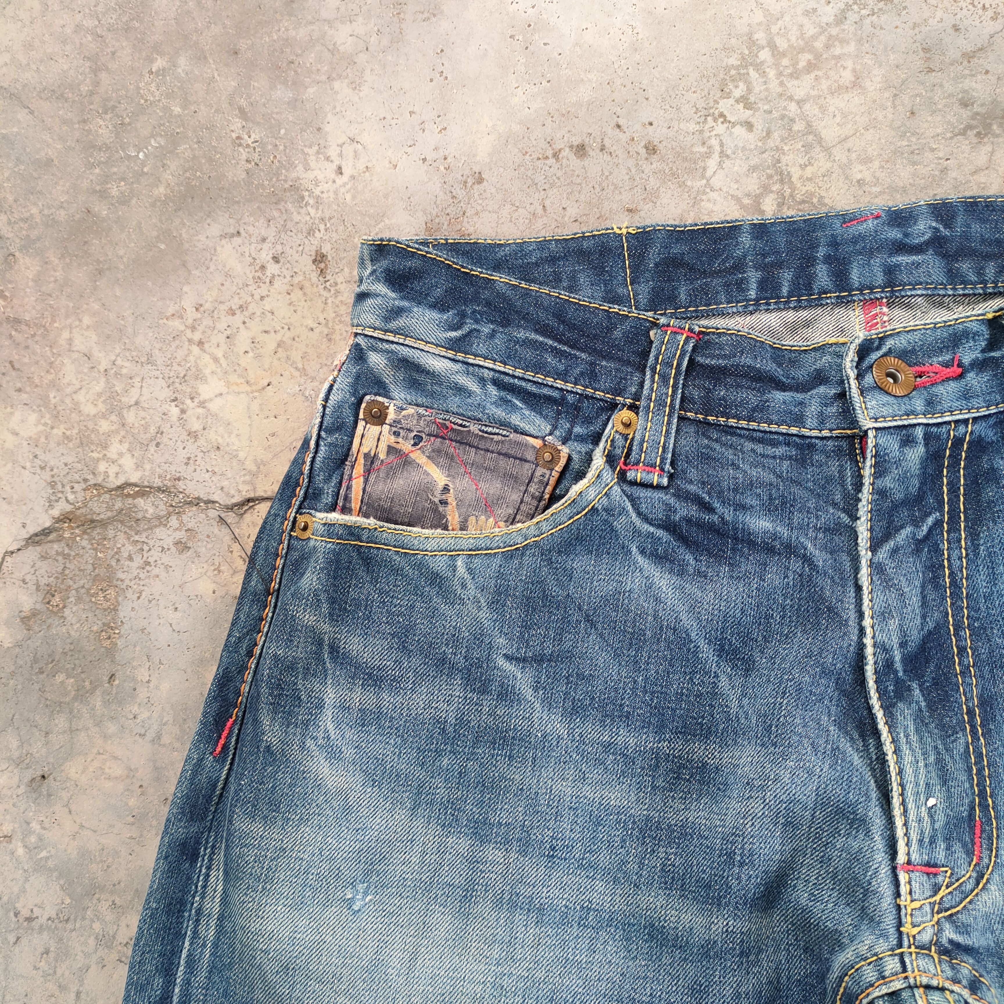 Japanese Brand SICK💥 JAPANESE VINTAGE DISTRESSED FADED JEANS DENIM PANTS Size US 30 / EU 46 - 5 Thumbnail
