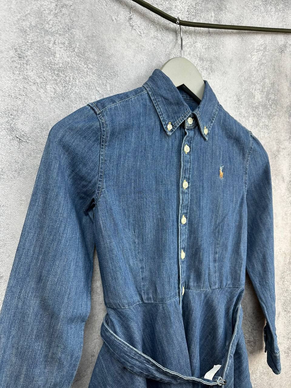 Ralph Lauren Ralph Lauren Kids Girls Denim Shirt Dress with Belt Blue Size XXS / US 00 / IT 34 - 3 Thumbnail