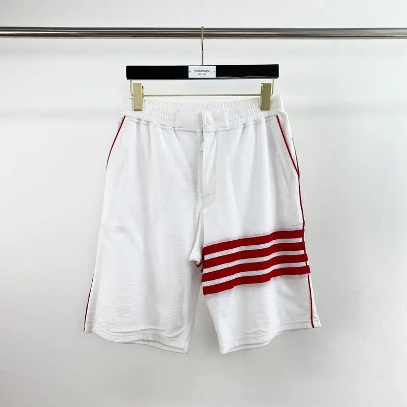 Thom Browne White Cotton Men's Shorts 0089