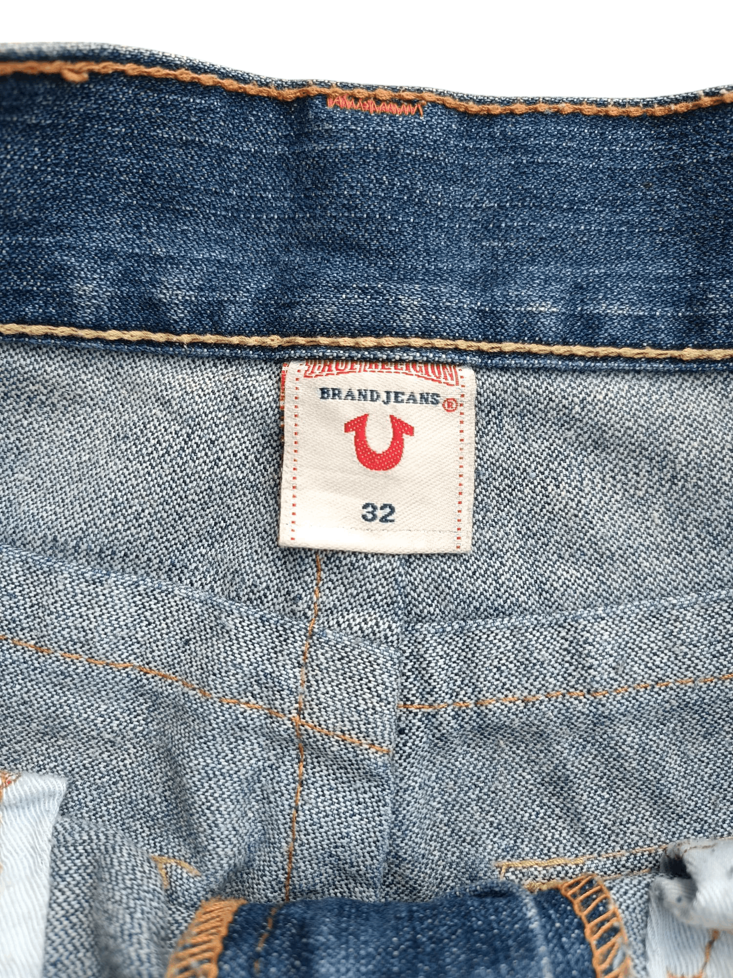 True Religion × Vintage FLARED🔥True Religion Joey Big T Rainbow Distressed Jeans Size US 30 / EU 46 - 16 Thumbnail