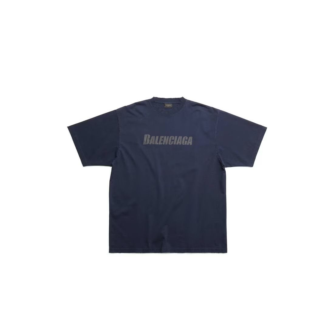 Balenciaga o1mt1gz0824 Caps T-Shirt Boxy Fit in Navy Size US XL / EU 56 / 4 - 1 Thumbnail