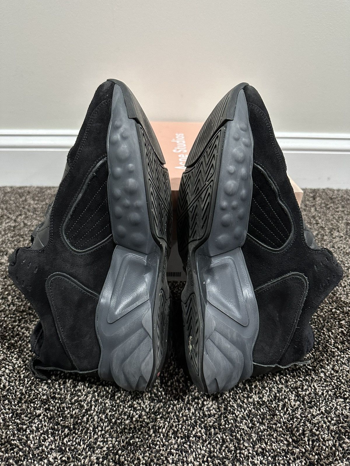 Acne Studios Acne Studios Rockaway Black Suede Chunky Sneakers Size US 9 / EU 42 - 8 Thumbnail