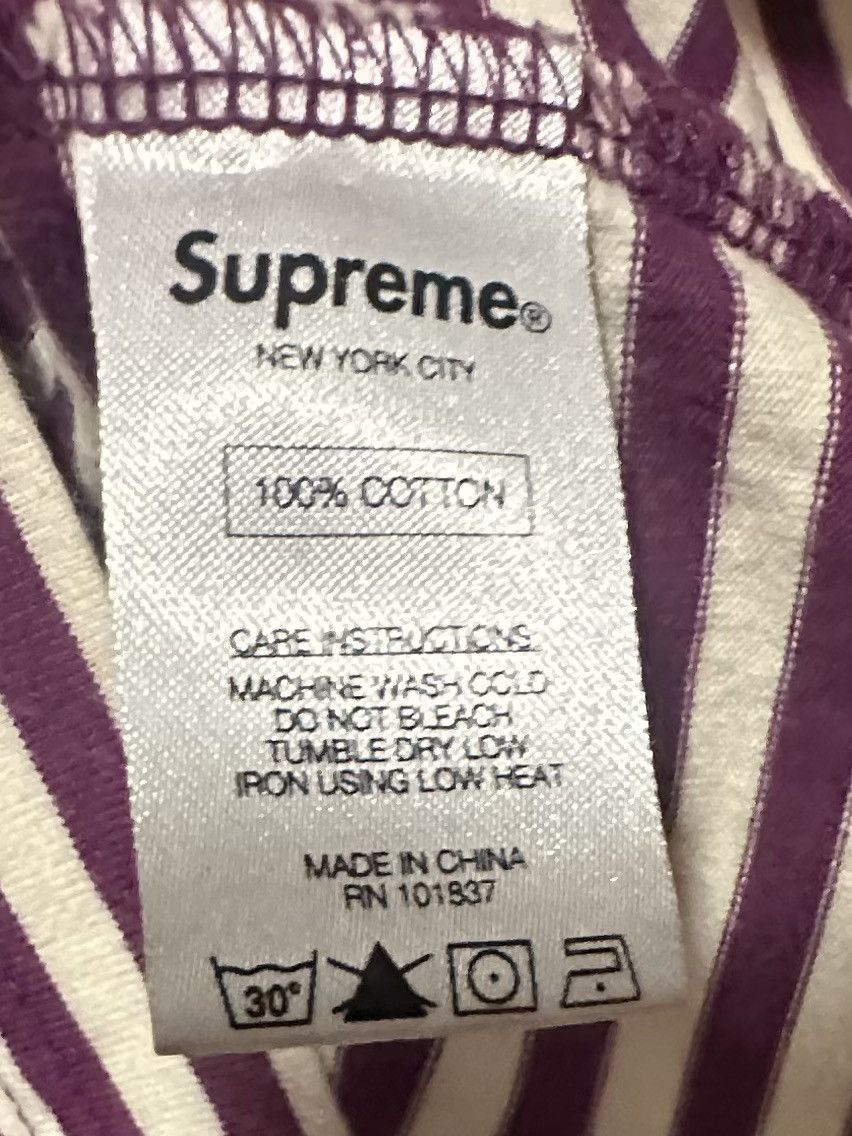 Supreme SUPREME SS16 Purple Pin Striped Invisible Logo Size US S / EU 44-46 / 1 - 3 Thumbnail