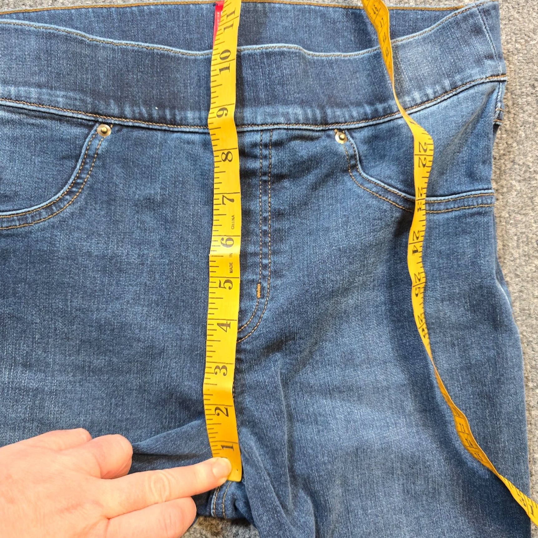 Spanx Spanx Jeans Women Medium Pull On Stretchy Distressed Skinny Casual Slimming Jeans Size 32" / US 10 / IT 46 - 5 Thumbnail