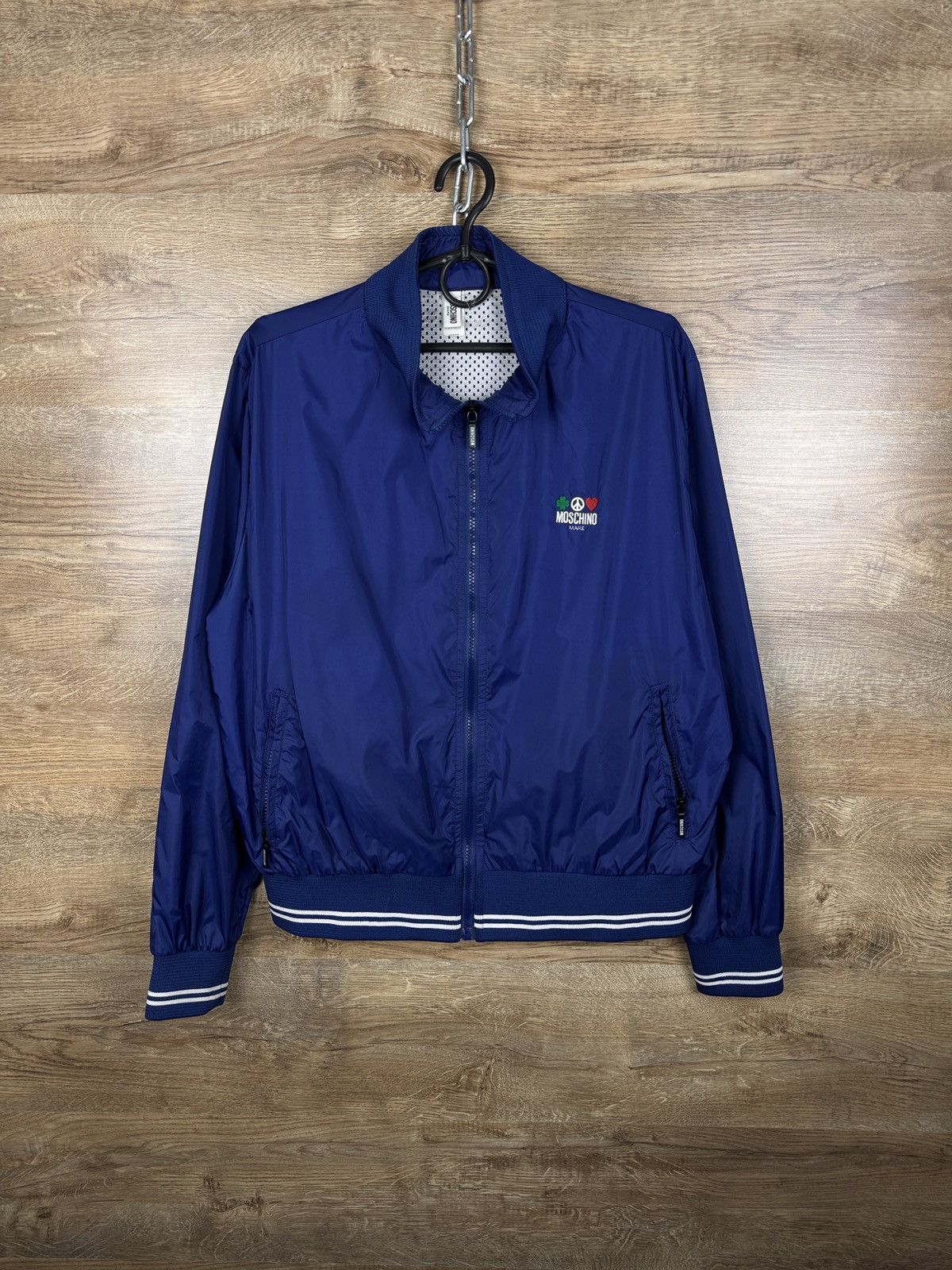 Moschino Mens Vintage Moschino mare nylon jacket size M blue rare Size US M / EU 48-50 / 2 - 1 Thumbnail