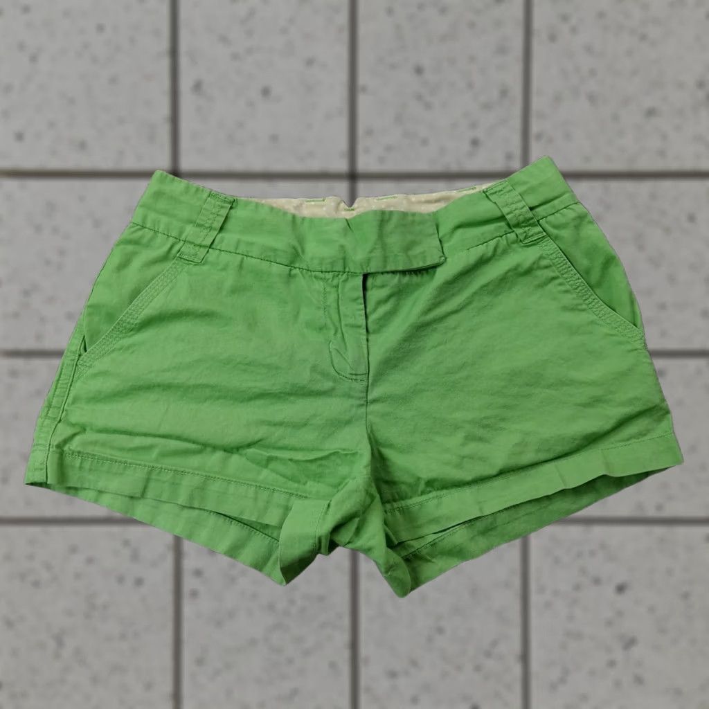 J.Crew J.CREW Shorts Womens 4 Green Chino Mid Rise Flat Front Casual Preppy Shorts Mens Womens Girls Size 27" / US 4 / IT 40 - 1 Thumbnail