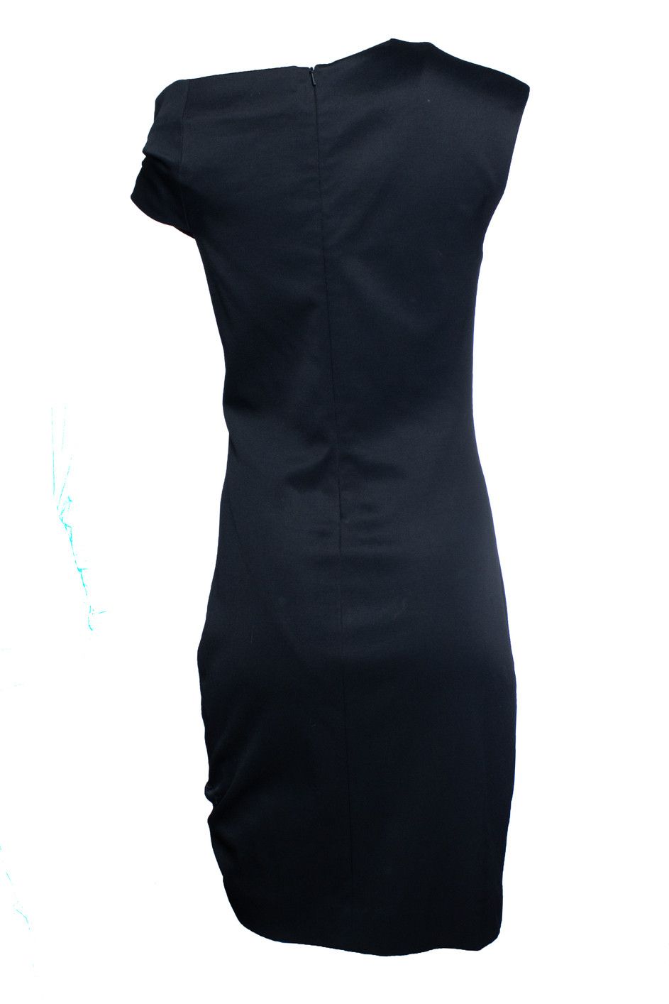 Helmut Lang Helmut lang, black asymmetric off shoulder dress Size M / US 6-8 / IT 42-44 - 3 Thumbnail