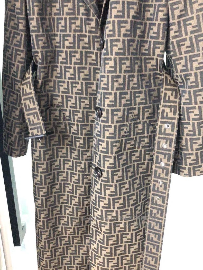 Fendi Fendi All-Print Trench Coat Size XS / US 0-2 / IT 36-38 - 7 Thumbnail