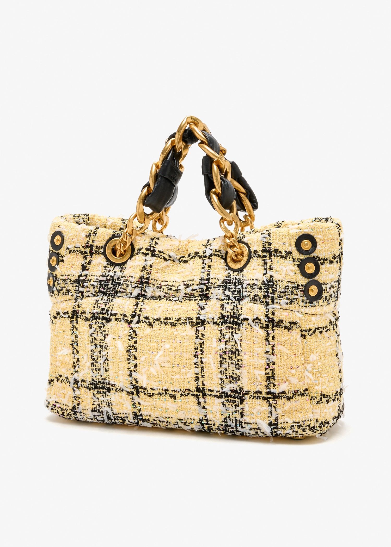Balmain os11x0326 Size: OS / 1945 Soft Cabas Bag in Beige Size ONE SIZE - 4 Thumbnail