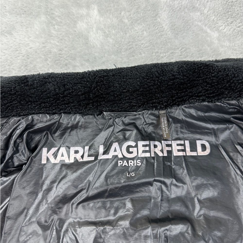 Karl Lagerfeld Karl Lagerfeld Black Puffer Down Jacket Women’s Size L Size L / US 10 / IT 46 - 2 Thumbnail