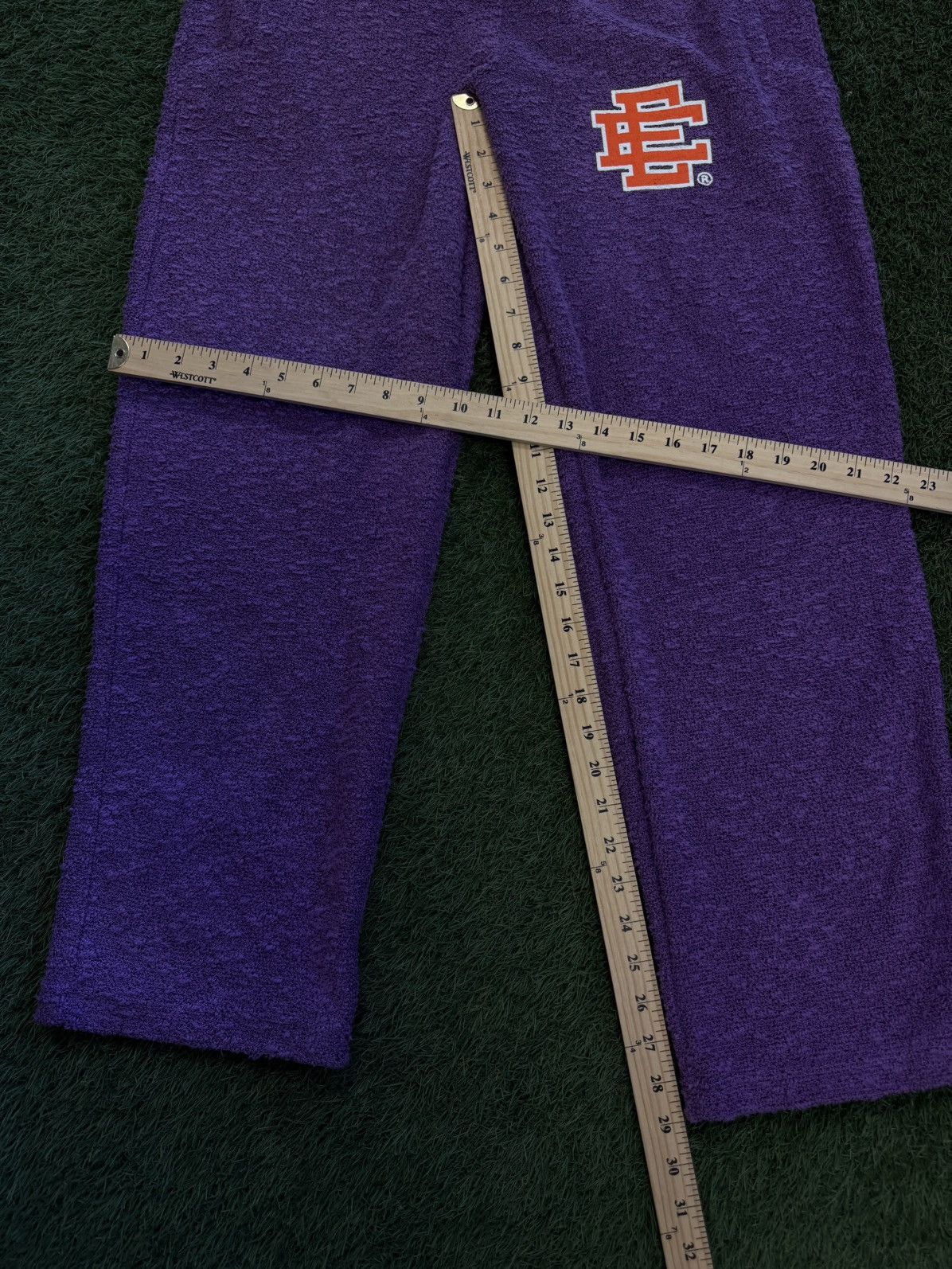 Eric Emanuel Eric Emanuel FW21 Purple Orange Boucle Sweatpants Size (M) Size US 31 - 11 Thumbnail