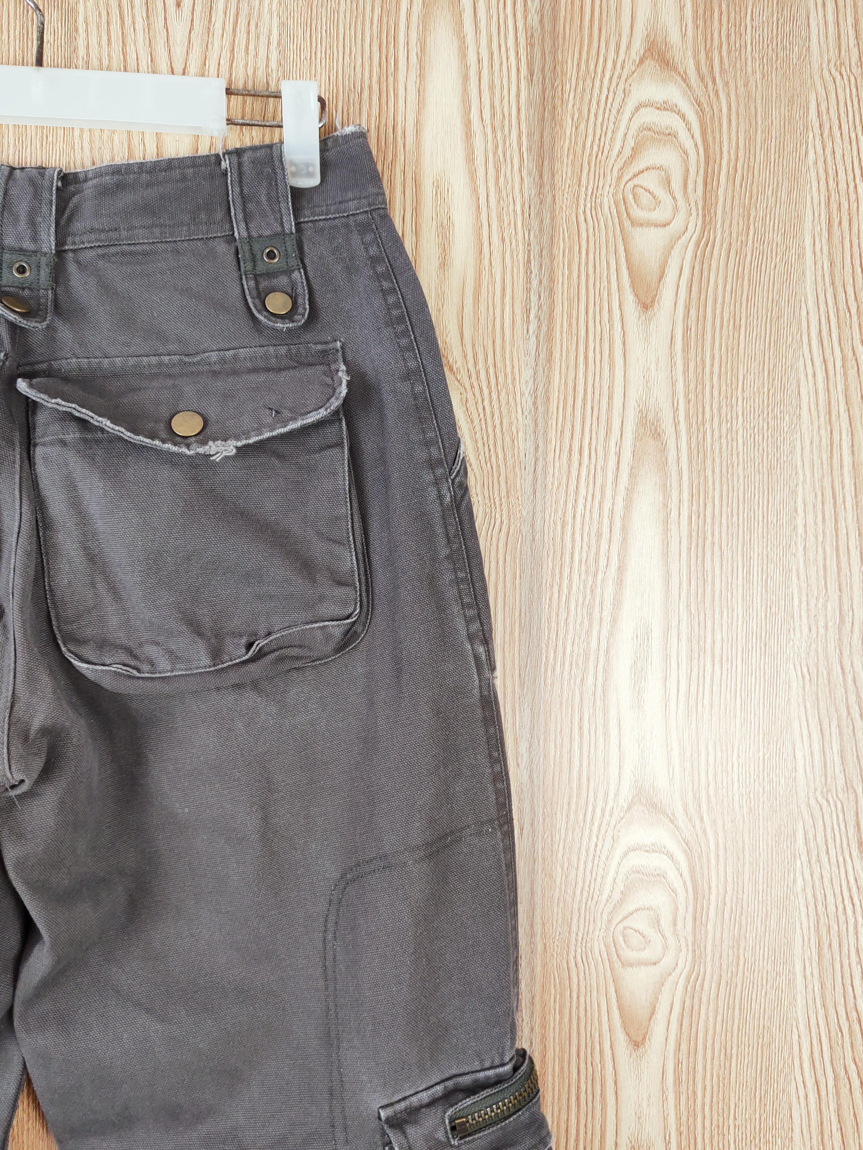Japanese Brand D Japanese Brand Dark Brown Multipocket Cargo Pants #W931 Size US 27 - 10 Thumbnail