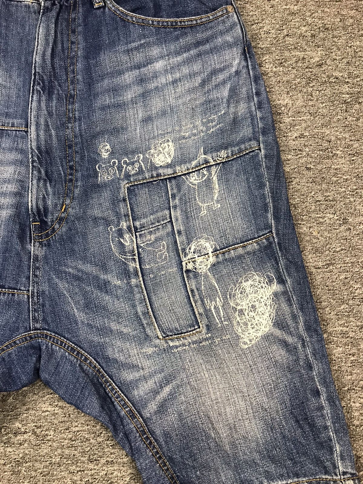 Issey Miyake × Japanese Brand × Ne-Net Ne-net denim sarouel pants Size US 32 / EU 48 - 3 Thumbnail