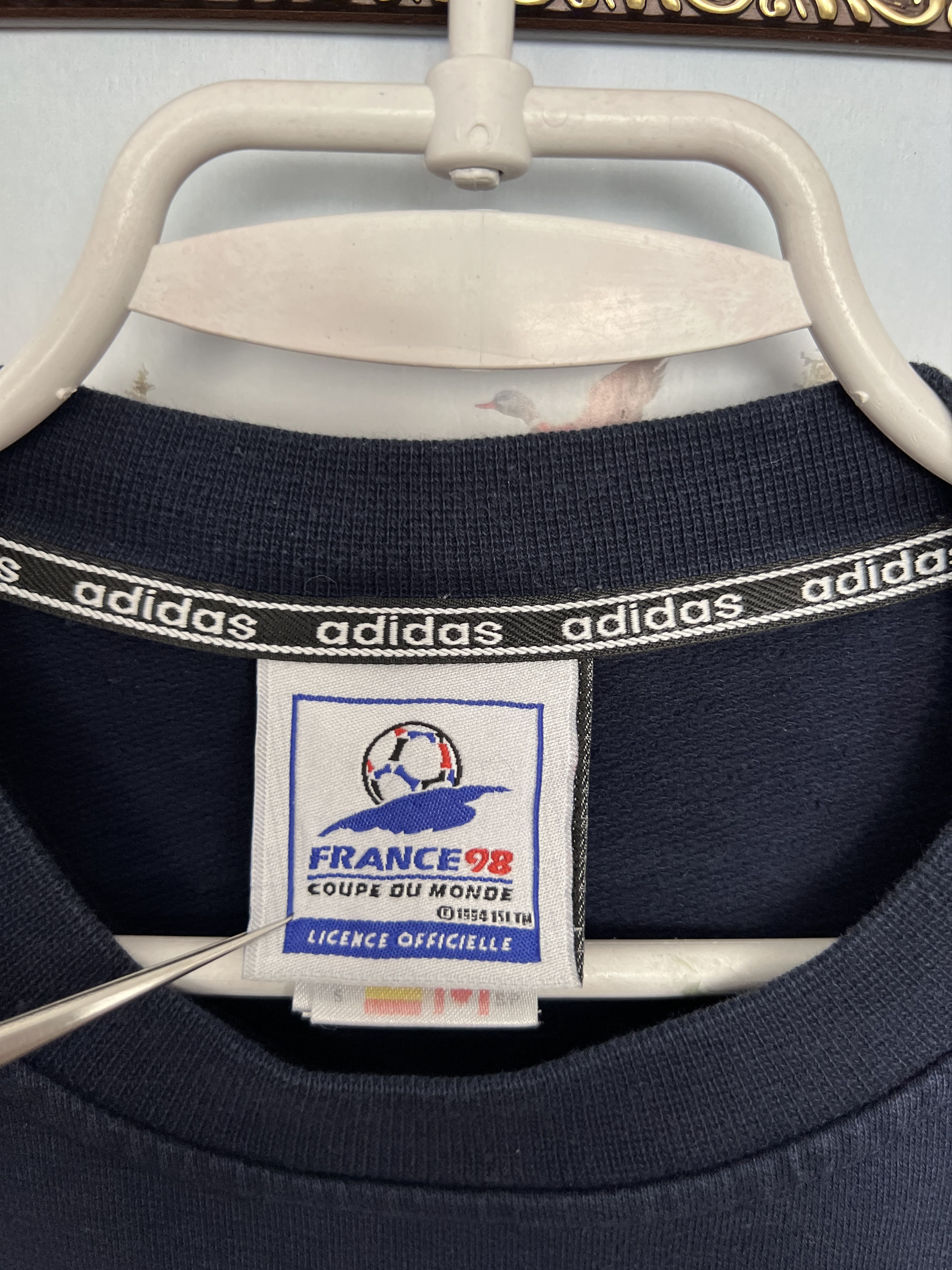 Adidas Vintage 90's Adidas France World Cup Sweatshirt Size US S / EU 44-46 / 1 - 10 Thumbnail