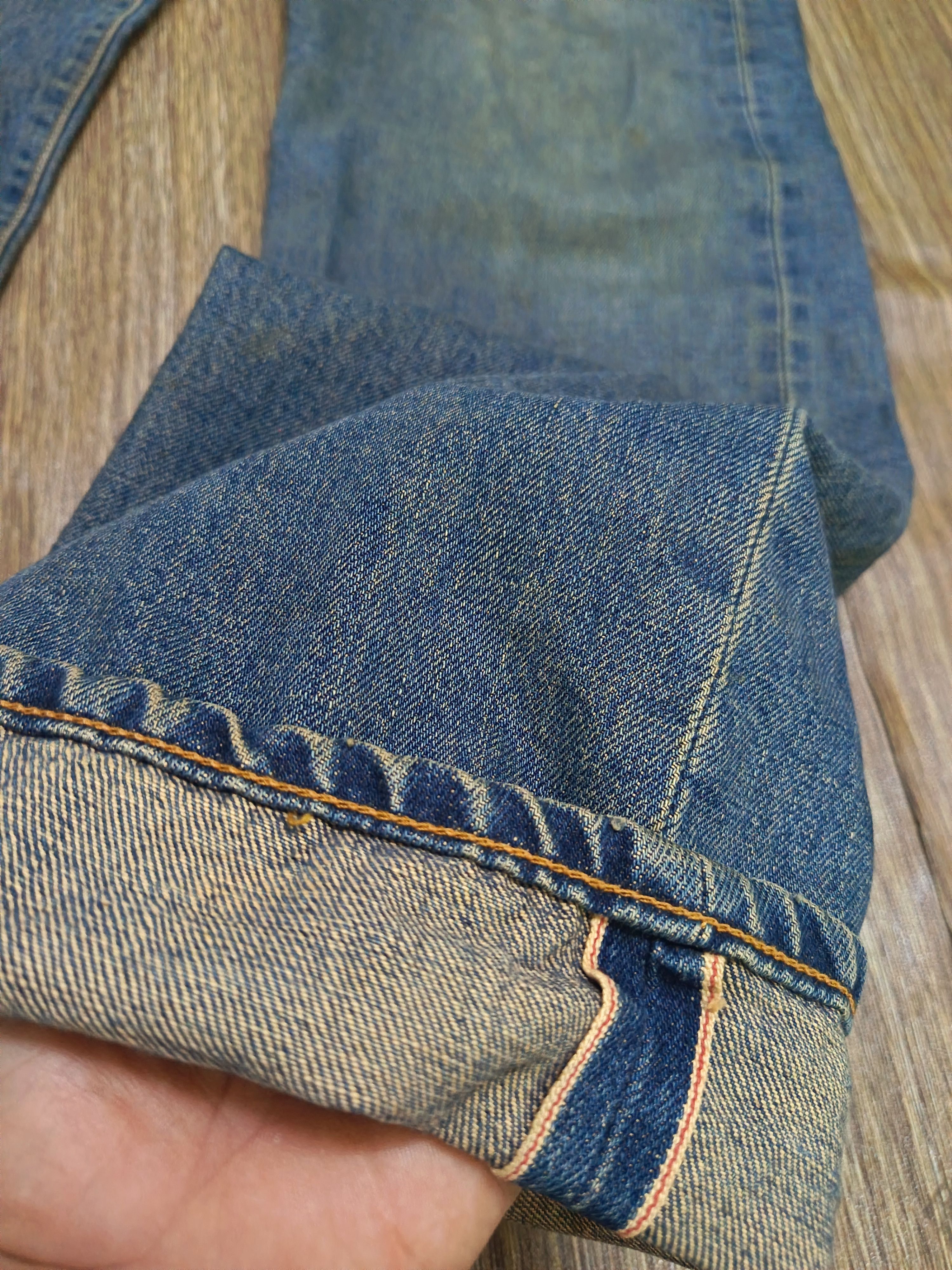 Kapital Vintage distresssed edwin 505 X selvedge Size US 29 - 3 Thumbnail