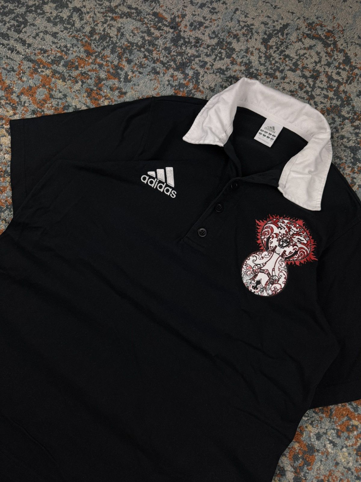 Adidas Vintage 2007 Adidas New Zealand All Blacks rugby shirt polo Size US M / EU 48-50 / 2 - 4 Thumbnail