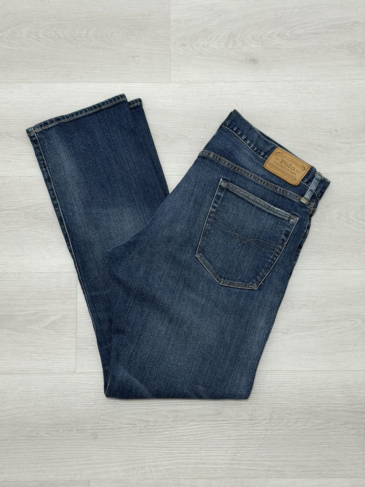 Polo Ralph Lauren Polo Ralph Lauren The Hampton Relaxed Straight Jeans 34x32 Size US 34 / EU 50 - 1 Thumbnail