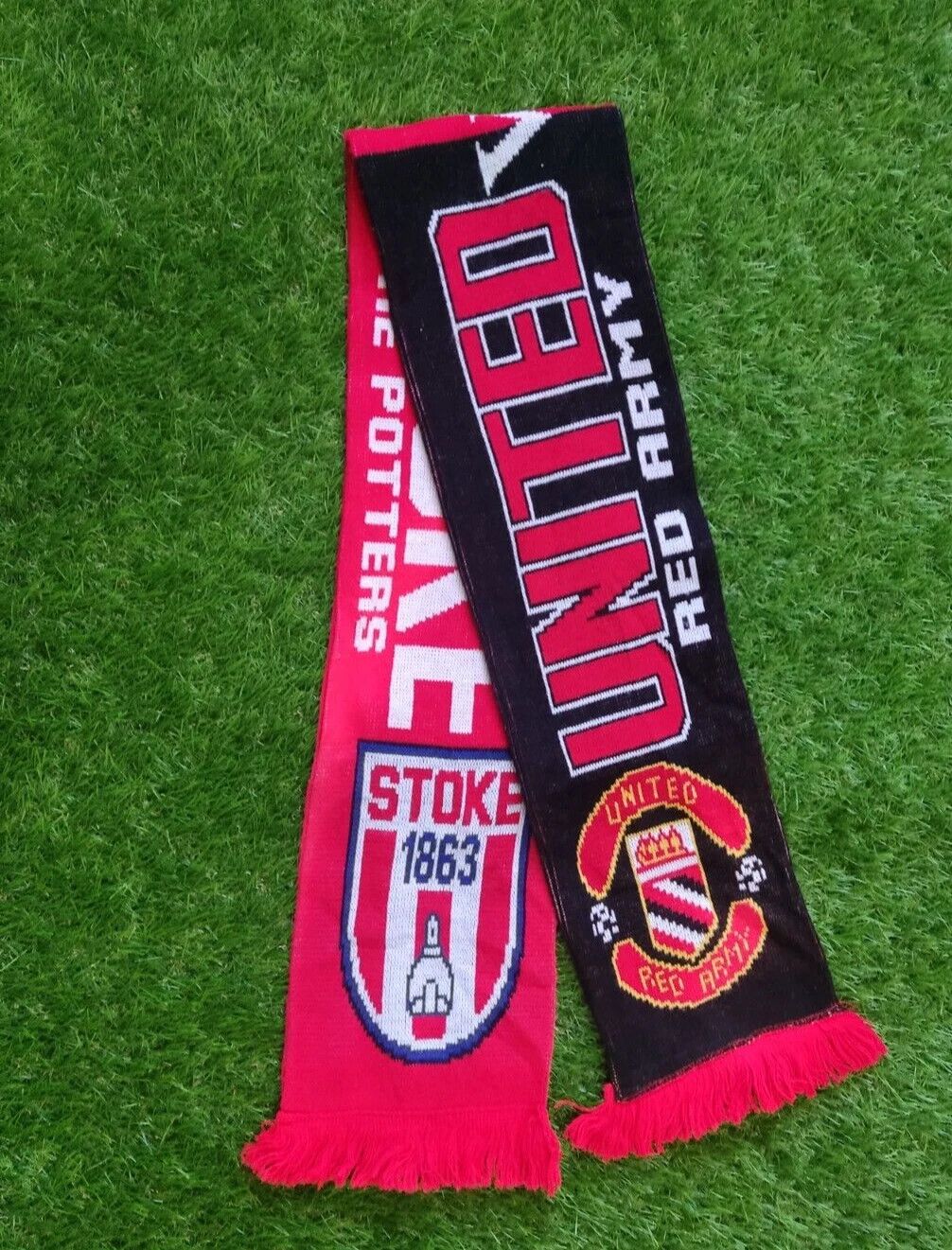 Other MANCHESTER UNITED STOKE CITY SCARF FOOTBALL ONE SIZE UNISEX Size ONE SIZE - 1 Thumbnail