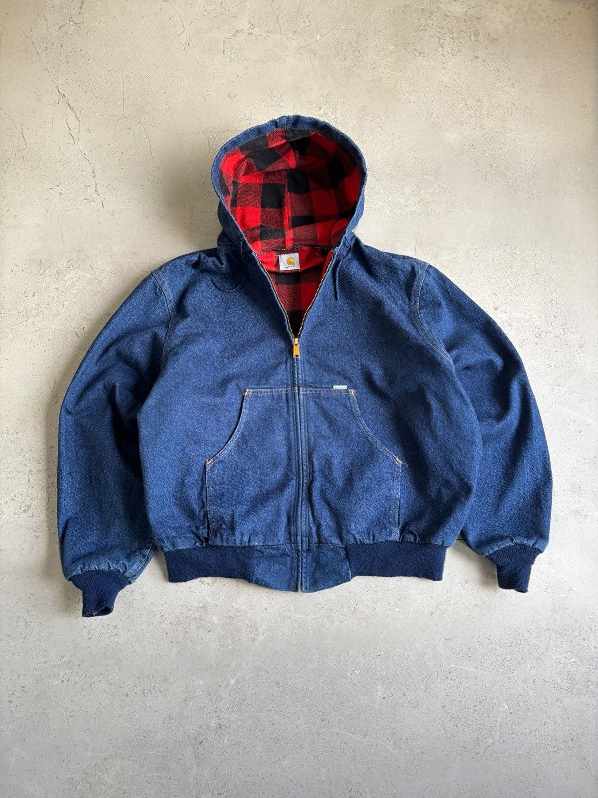 Carhartt DENIM CARHARTT ACTIVE JACKET | Grailed