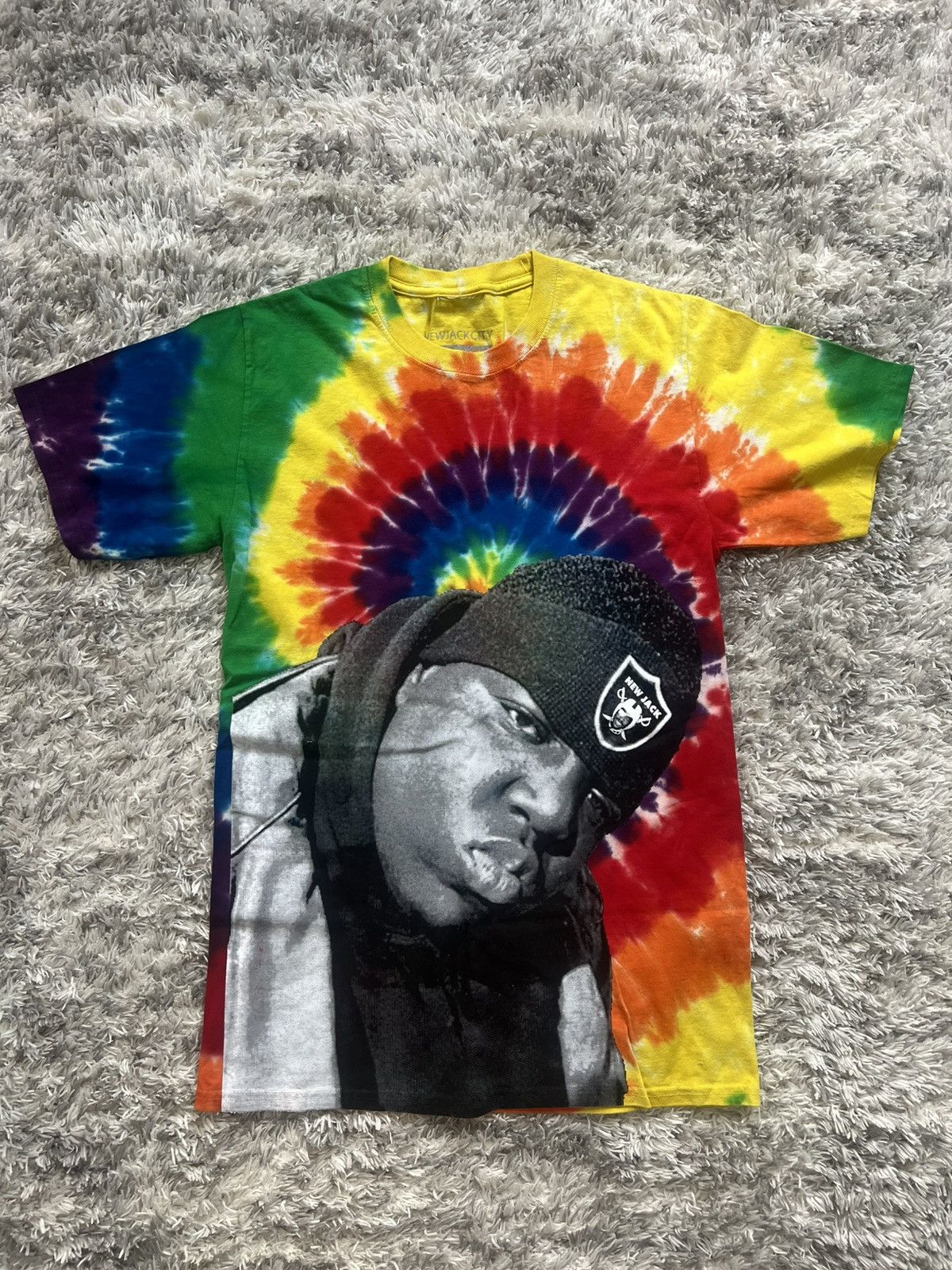 Other Notorious BIG Tupac Custom Tie Dye Tee Size US S / EU 44-46 / 1 - 1 Thumbnail