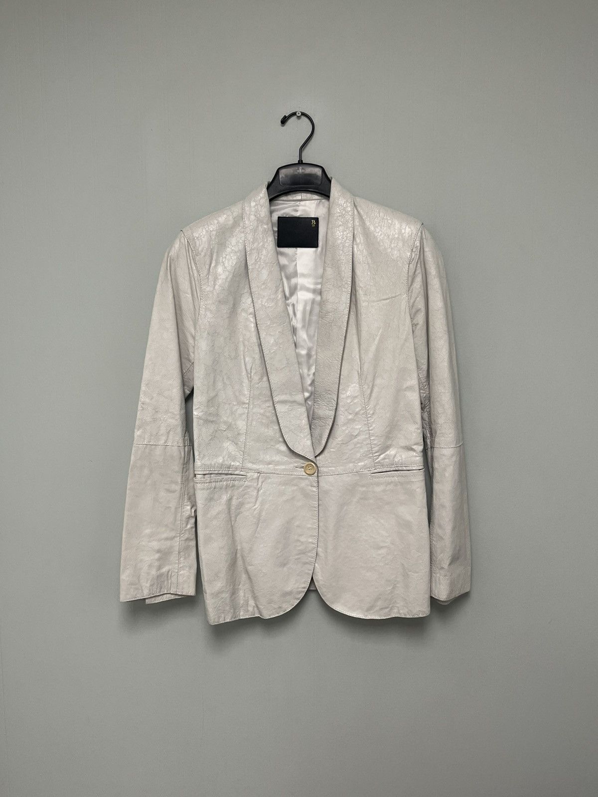 R13 Crackle effect leather blazer medium Size M / US 6-8 / IT 42-44 - 1 Thumbnail