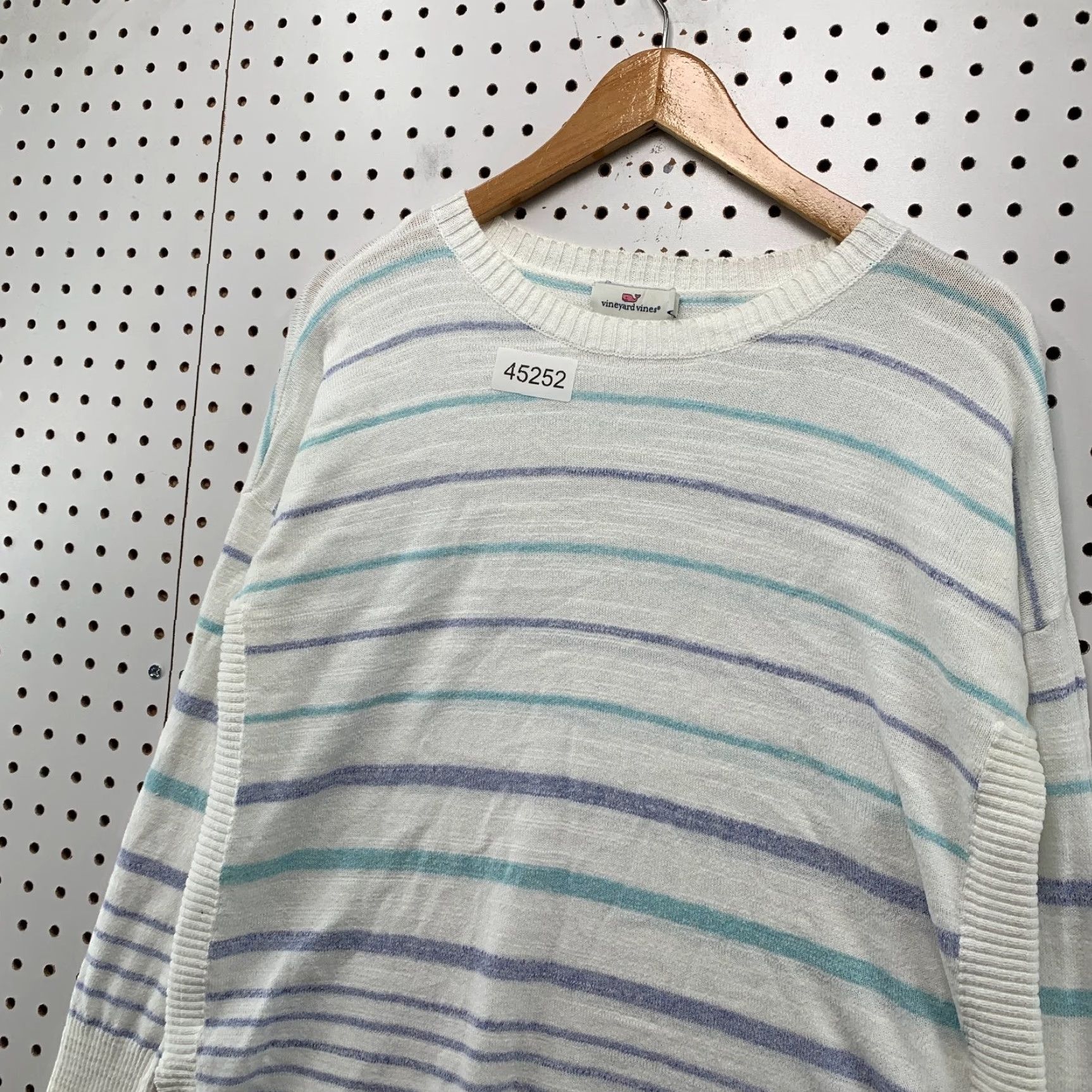 Vineyard Vines Vineyard Vines Sweater Womens Small Multicolor Striped Knit 100% Cotton Size S / US 4 / IT 40 - 4 Thumbnail