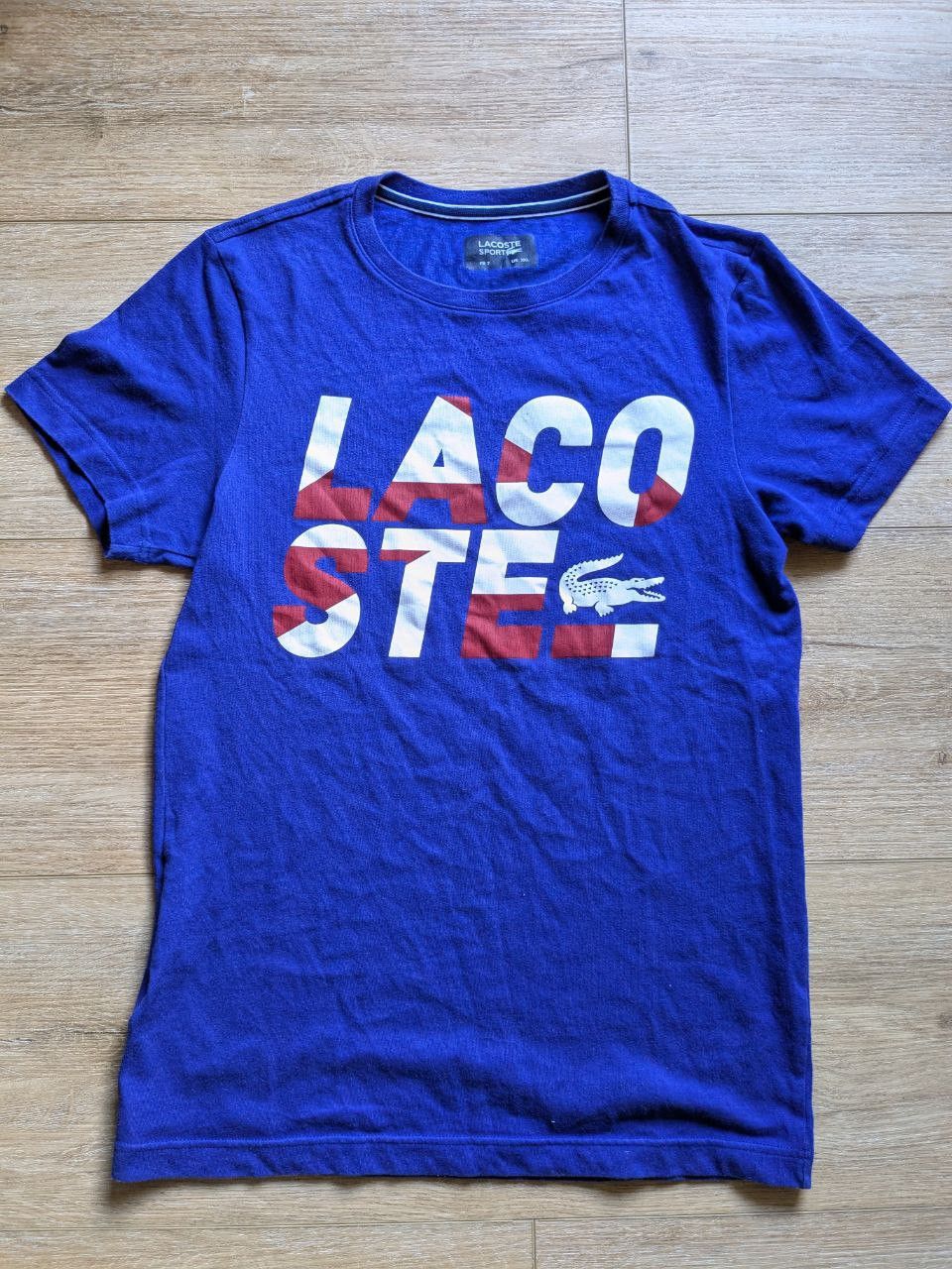 Lacoste Lacoste Sport Graphic T Shirt Blue Logo Print Tee Size US S / EU 44-46 / 1 - 1 Thumbnail