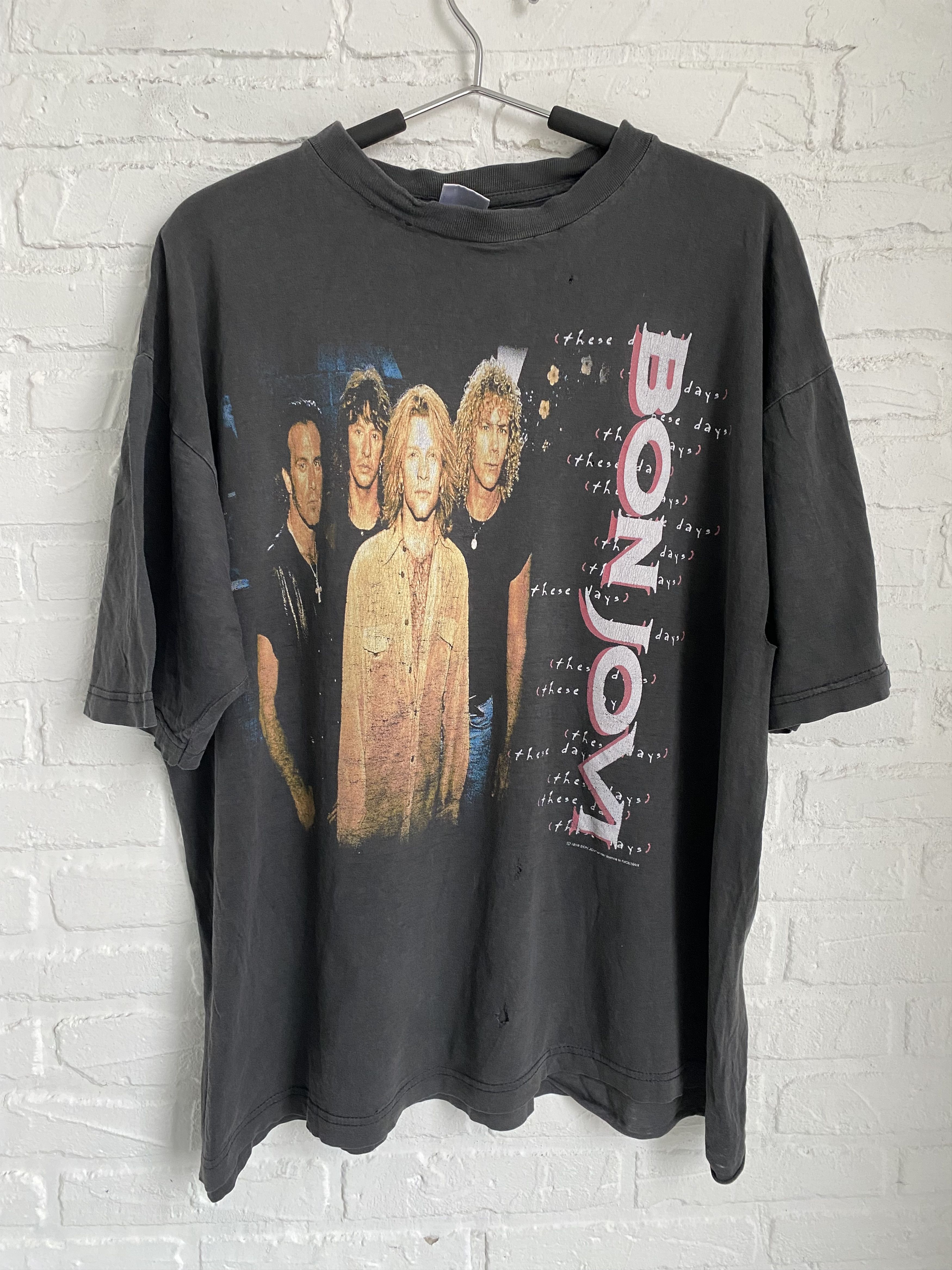 90s BON JOVI These Days ヨーロッパツアー Tシャツ　L BON JOVI Vintage These Days 1996 European Tour T Shirt M