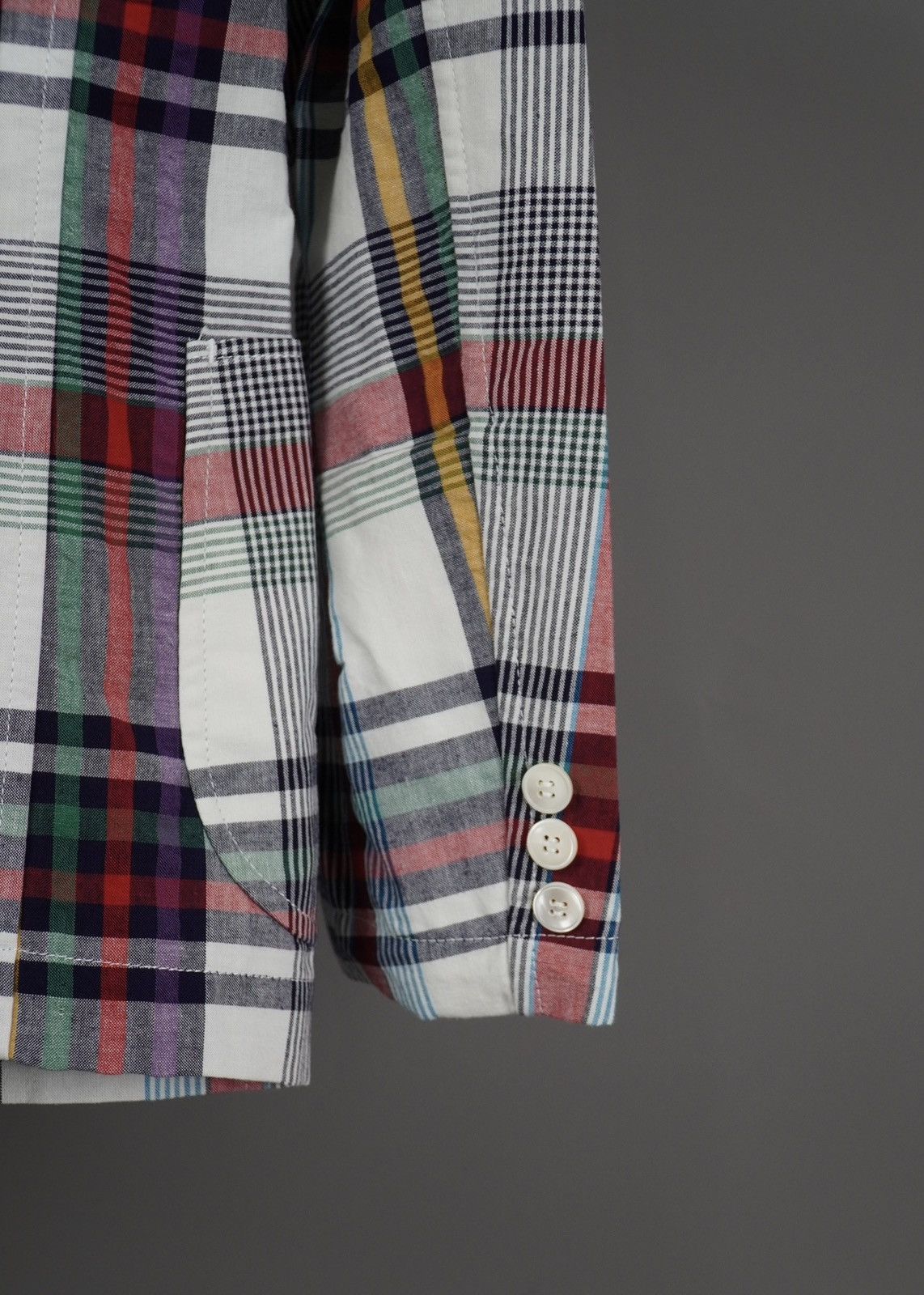 Comme des Garcons × Comme des Garcons Homme Comme Des Garcons Homme - Multi Color Flannel Blazer Men’s Size 44S - 15 Thumbnail