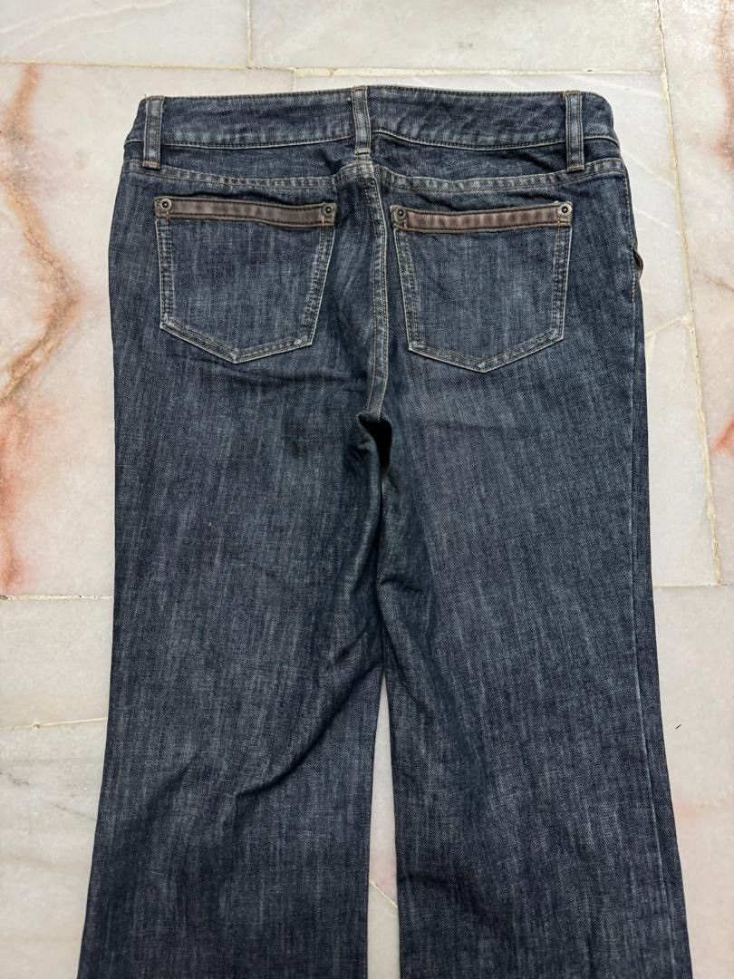 Burberry 💥FLARE💥BURBERY LONDON STONE WASHED DARK JEANS BAGGY FLARE Size US 27 - 16 Thumbnail