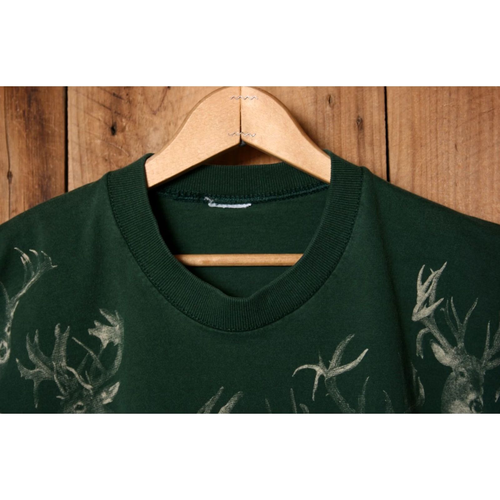 Fruit Of The Loom VINTAGE Fruit of the Loom Loftees T-Shirt Deer Buck Head Mount Crew Neck Short Sleeve M/L Brown Men XS? No — use M/L Size US M / EU 48-50 / 2 - 2 Thumbnail