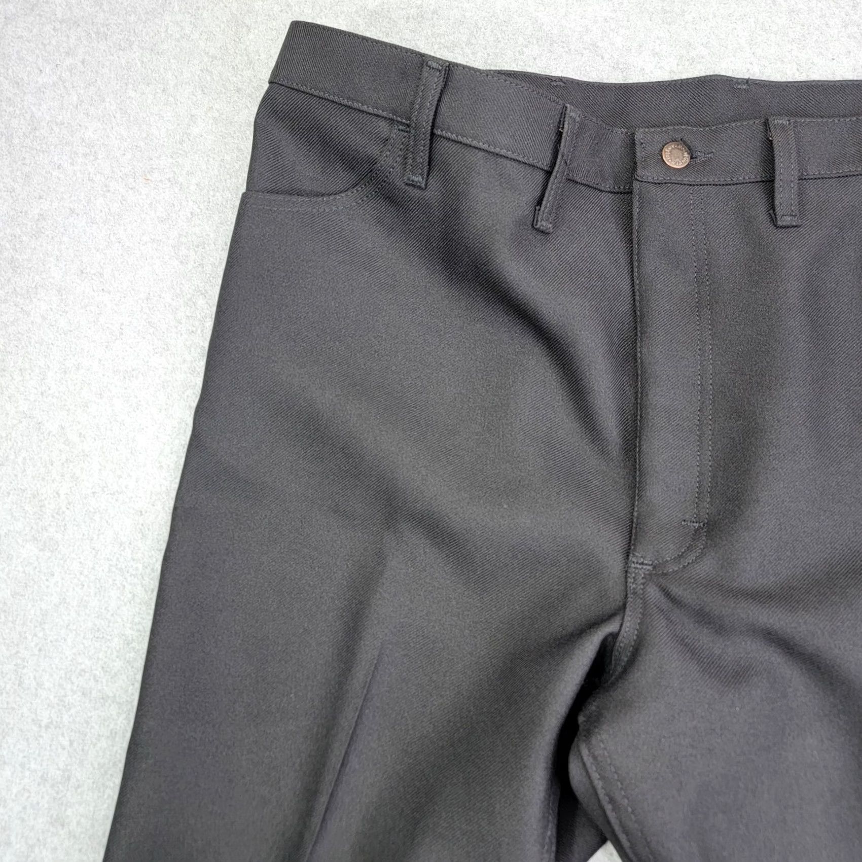 Wrangler VINTAGE Wrangler Jeans Mens W44 L30 Black Wrancher Trousers 82BK Polyester Wrangler 82BK 90s Retro USA Jeans Mens Regular Straight 44x30 Black Size US 44 / EU 60 - 7 Thumbnail
