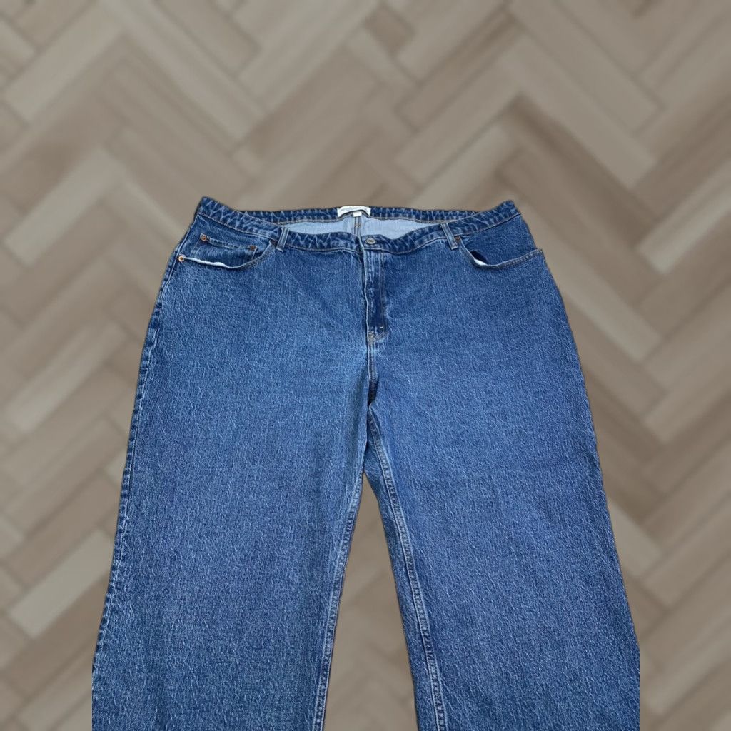 Abercrombie & Fitch Abercrombie & Fitch High Rise Straight Jeans Women 38 Blue 5-Pocket Denim 90s Bohemian 27in Inseam Mens Womens Boys Girls Size 26" / US 2 / IT 38 - 1 Thumbnail