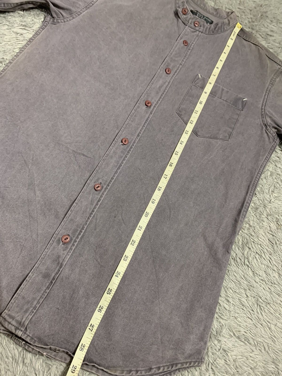 Japanese Brand TDH The Denim Holics Long Sleeve Button Shirt Size US M / EU 48-50 / 2 - 9 Thumbnail