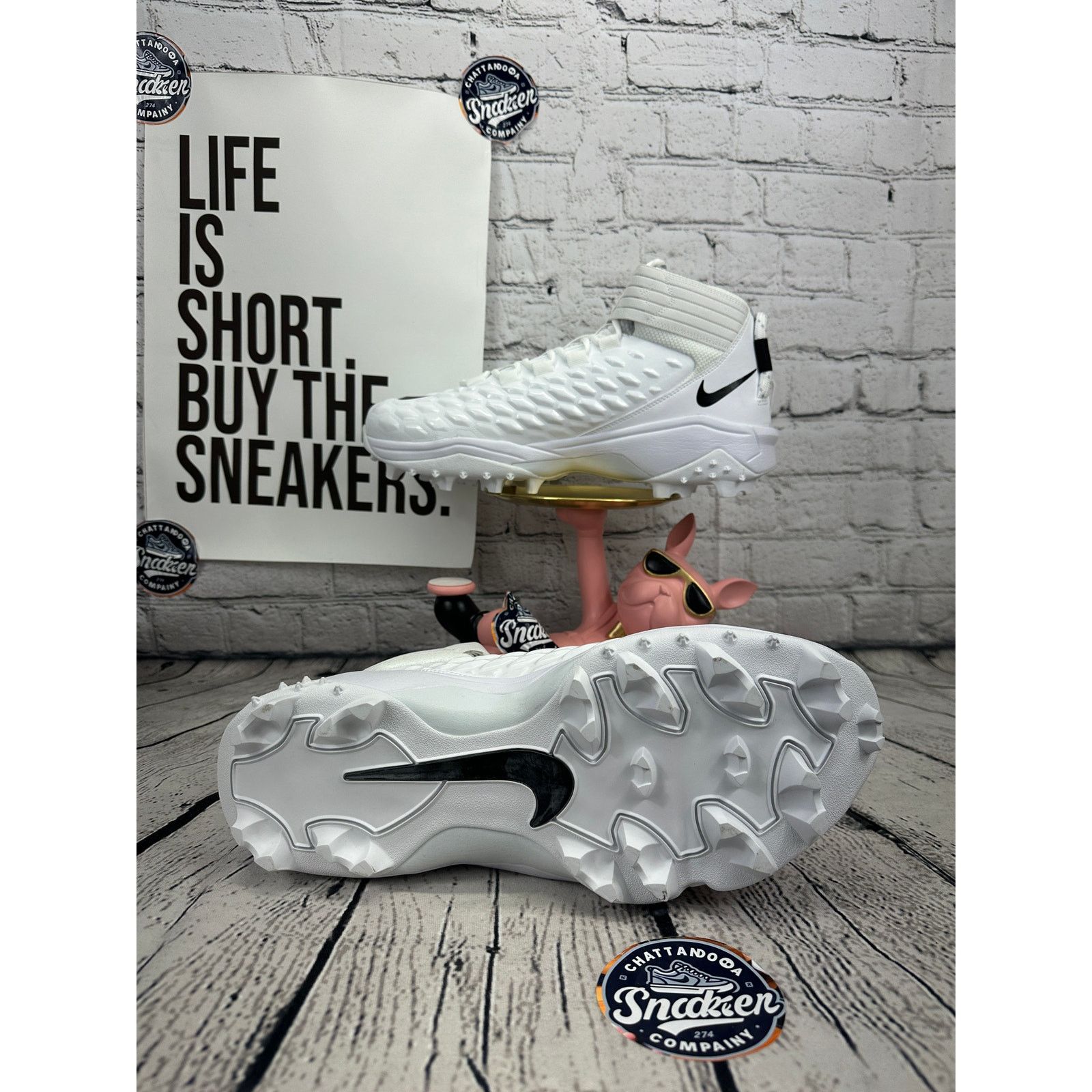 Nike Nike Force Savage Pro 2 Shark Football Cleat Mens 13.5 White Size US 14 / EU 47 - 7 Thumbnail