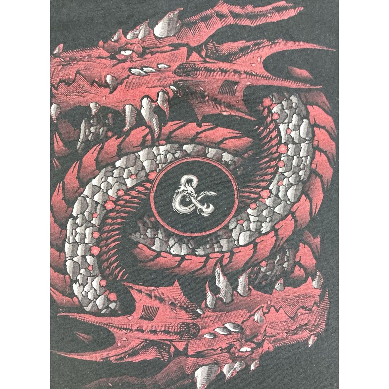 Vintage Dungeons & Dragons T-Shirt Women Small Black Short Sleeve Crew Neck Pullover Casual Party/Cocktail Travel Size S / US 4 / IT 40 - 2 Thumbnail