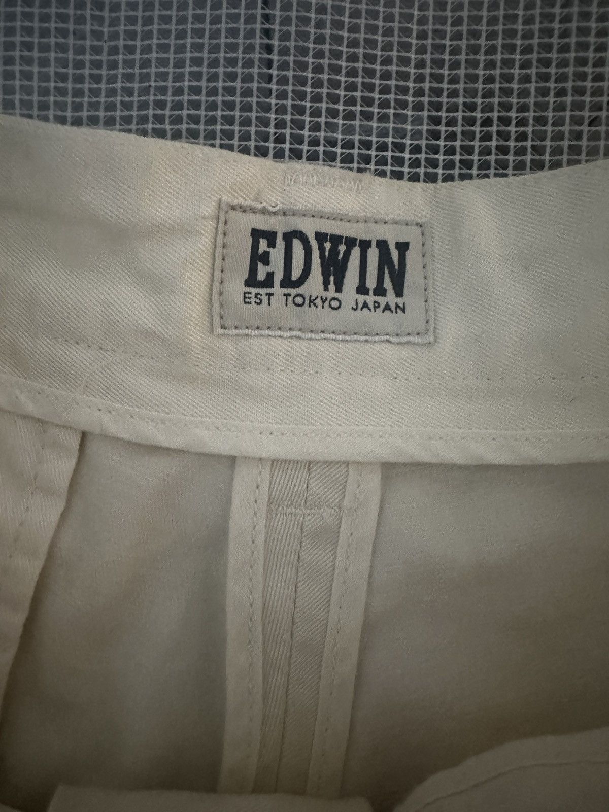 Edwin Edwin white cotton chino Size US 31 - 4 Thumbnail